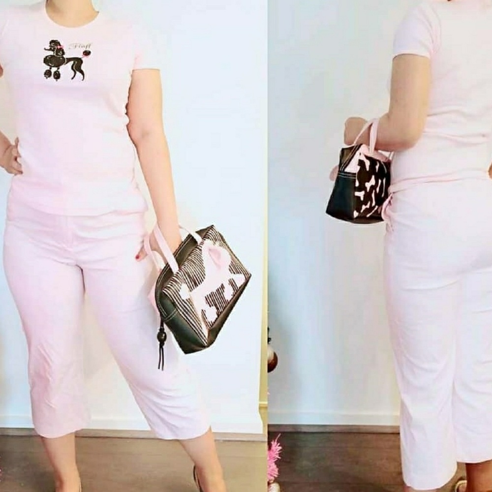Rockabilly Poodle tee and bag